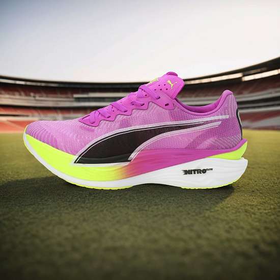 Кроссовки мужские Puma Deviate Nitro Elite 3 Pure Magenta/Yellow Alert - Фото 10 большая