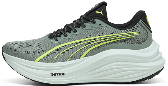 Кроссовки мужские Puma MagMax Nitro Green Moon/Yellow Alert - Фото 4 большая
