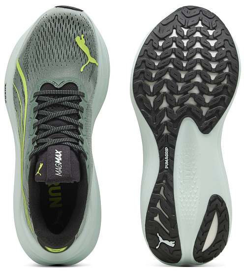 Кроссовки мужские Puma MagMax Nitro Green Moon/Yellow Alert - Фото 5 большая