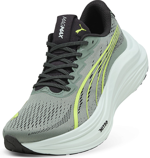 Кроссовки мужские Puma MagMax Nitro Green Moon/Yellow Alert - Фото 7 большая