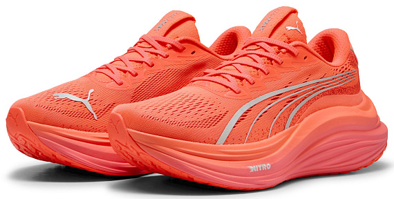 Кроссовки мужские Puma MagMax Nitro Glowing Red/Peach Frost - Фото 2 большая