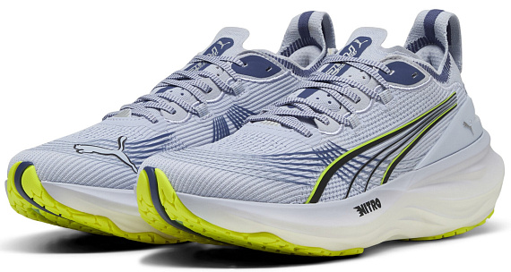 Кроссовки мужские Puma ForeverRun Nitro 2 Cool Weather/Yellow Alert - Фото 2 большая