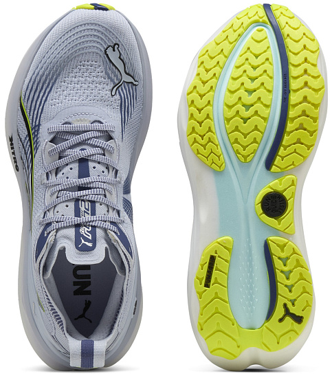 Кроссовки мужские Puma ForeverRun Nitro 2 Cool Weather/Yellow Alert - Фото 5 большая
