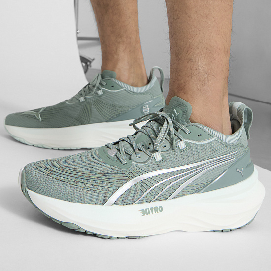 Кроссовки мужские Puma ForeverRun Nitro 2 Green Moon/Peaceful Blue - Фото 8 большая