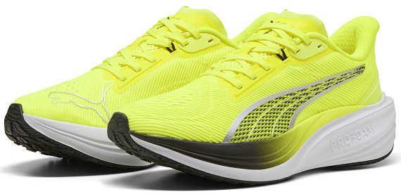 Кроссовки мужские Puma Darter Pro Yellow Alert/Black - Фото 2 большая