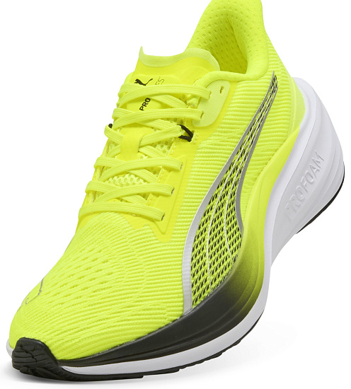 Кроссовки мужские Puma Darter Pro Yellow Alert/Black - Фото 7 большая