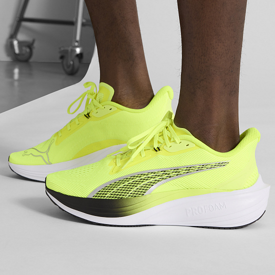 Кроссовки мужские Puma Darter Pro Yellow Alert/Black - Фото 8 большая