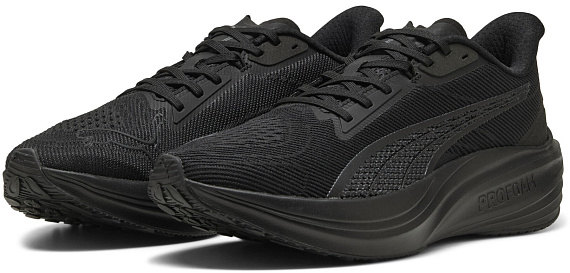 Кроссовки мужские Puma Darter Pro Black/Black/Cool Dark Gray - Фото 2 большая