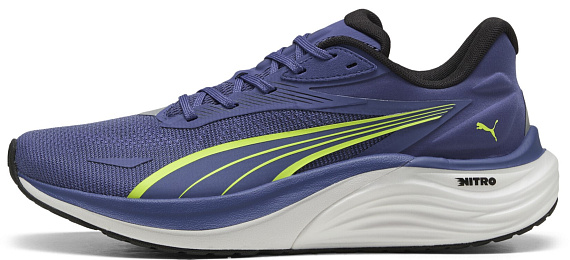 Кроссовки мужские Puma Electrify Nitro 4 Blue Crystal/Yellow Alert - Фото 4 большая