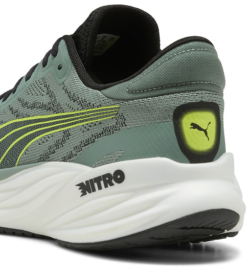 Кроссовки мужские Puma Magnify Nitro 2 Green Moon/Yellow Alert - Фото 3 большая