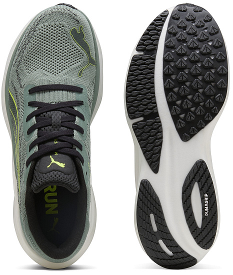 Кроссовки мужские Puma Magnify Nitro 2 Green Moon/Yellow Alert - Фото 5 большая
