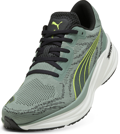 Кроссовки мужские Puma Magnify Nitro 2 Green Moon/Yellow Alert - Фото 7 большая
