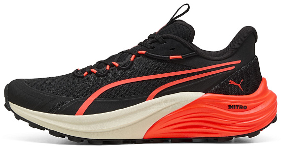 Кроссовки мужские Puma Electrify Nitro 4 Trail Black/Glowing Red/Warm White - Фото 4 большая