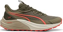Кроссовки мужские Puma Electrify Nitro 4 Trail Loden Green/Desert Dust/Glowing Red