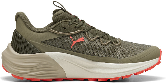 Кроссовки мужские Puma Electrify Nitro 4 Trail Loden Green/Desert Dust/Glowing Red - Фото 6 большая