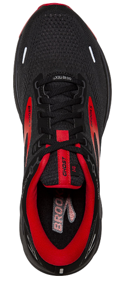 Кроссовки мужские Brooks Ghost 14 Gtx Black/Blackened Pearl/High Risk Red - Фото 3 большая