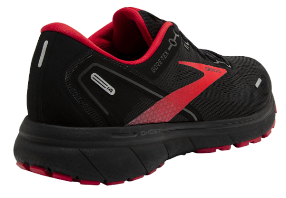 Кроссовки мужские Brooks Ghost 14 Gtx Black/Blackened Pearl/High Risk Red - Фото 5 большая