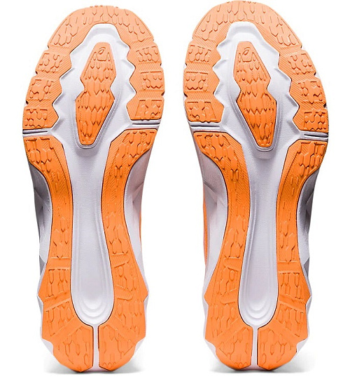 Кроссовки мужские ASICS Novablast Orange Pop/White - Фото 2 большая