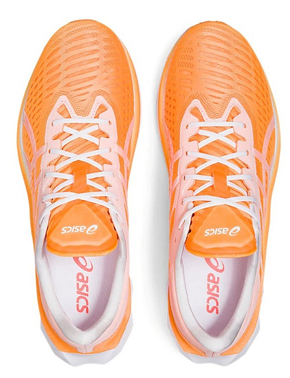 Кроссовки мужские ASICS Novablast Orange Pop/White - Фото 4 большая