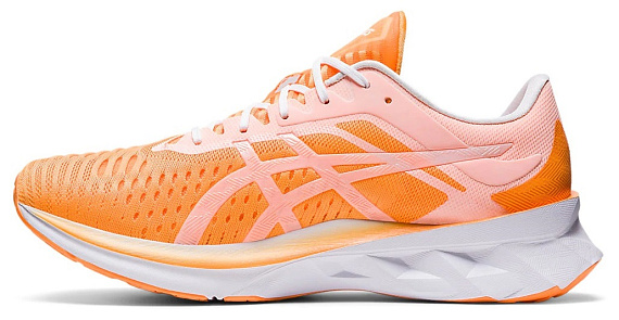 Кроссовки мужские ASICS Novablast Orange Pop/White - Фото 6 большая