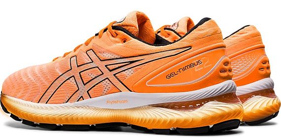 Кроссовки мужские ASICS Gel-Nimbus 22 Orange Pop/Black - Фото 7 большая