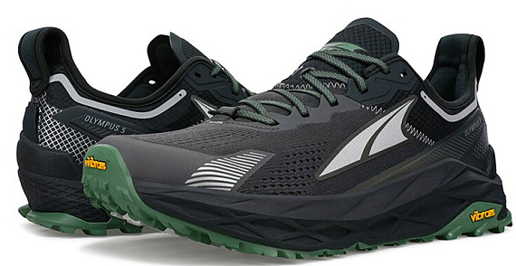 Кроссовки мужские Altra Olympus 5 Black/Gray - Фото 4 большая