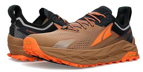 Кроссовки мужские Altra Olympus 5 Brown - Фото 4 большая