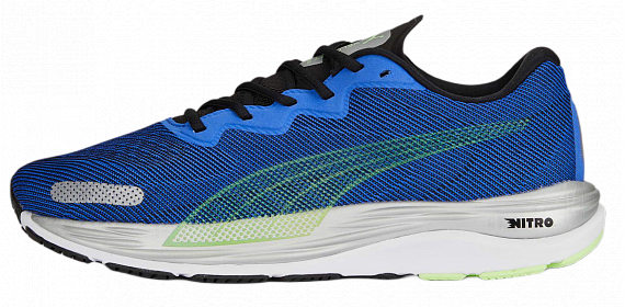 Кроссовки мужские Puma Velocity Nitro 2 Royal Sapphire/Fizzy Lime - Фото 1 большая