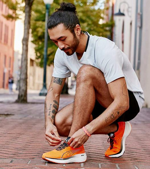 Кроссовки мужские Puma ForeverRun Nitro Ultra Orange - Фото 8 большая