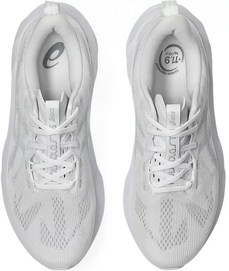 Кроссовки мужские ASICS Novablast 5 White/Piedmont Grey - Фото 4 большая