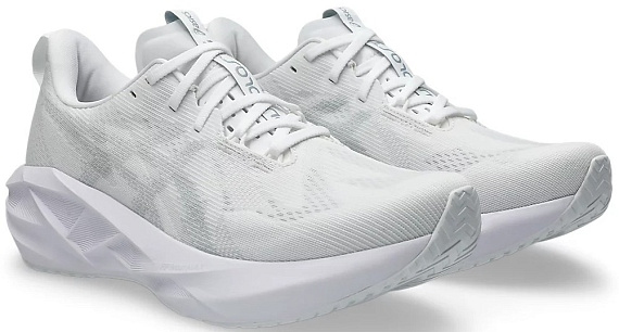 Кроссовки мужские ASICS Novablast 5 White/Piedmont Grey - Фото 8 большая