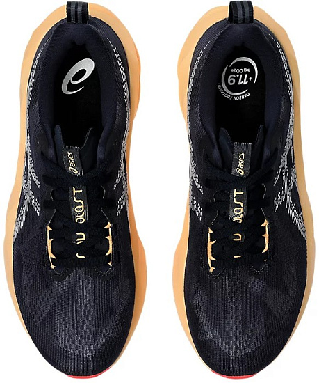 Кроссовки мужские ASICS Novablast 5 Midnight/Orange Glow - Фото 8 большая