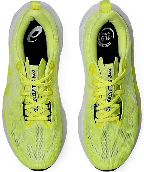 Кроссовки мужские ASICS Novablast 5 Citron/White - Фото 4 большая