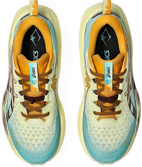 Кроссовки мужские ASICS Trabuco Max 4 Yellow/Dark Red Planet - Фото 5 большая