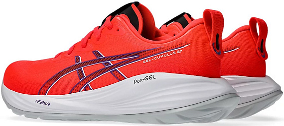 Кроссовки мужские ASICS Gel-Cumulus 27 Flash Red/White - Фото 7 большая