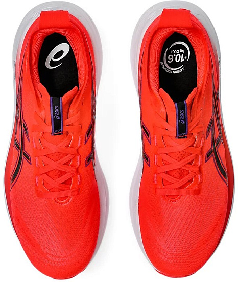 Кроссовки мужские ASICS Gel-Nimbus 27 Flash Red/Black - Фото 4 большая