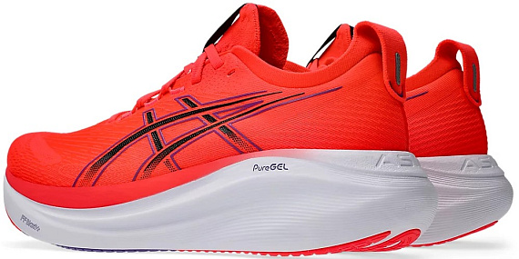 Кроссовки мужские ASICS Gel-Nimbus 27 Flash Red/Black - Фото 7 большая