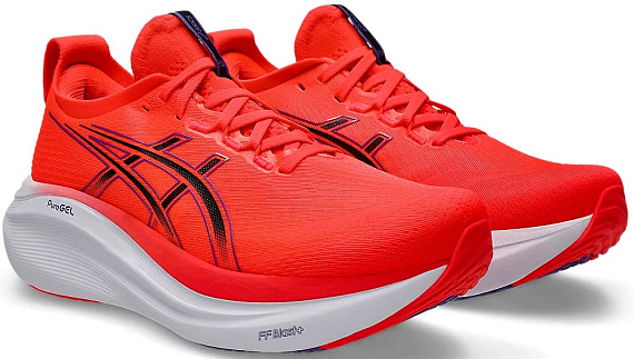 Кроссовки мужские ASICS Gel-Nimbus 27 Flash Red/Black - Фото 8 большая