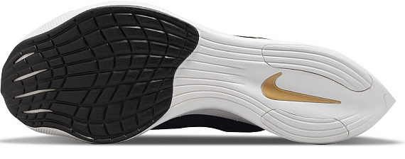 Кроссовки мужские Nike ZoomX Vaporfly Next% 2 Black/Metallic Gold Coin/White - Фото 2 большая