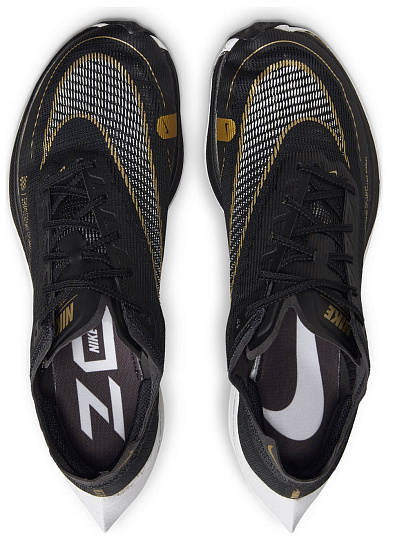 Кроссовки мужские Nike ZoomX Vaporfly Next% 2 Black/Metallic Gold Coin/White - Фото 7 большая