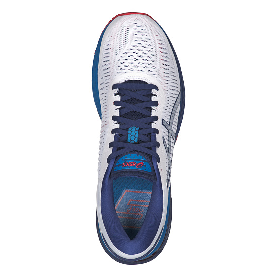 Кроссовки мужские ASICS Gel-Kayano 25 White/Blue Print - Фото 5 большая