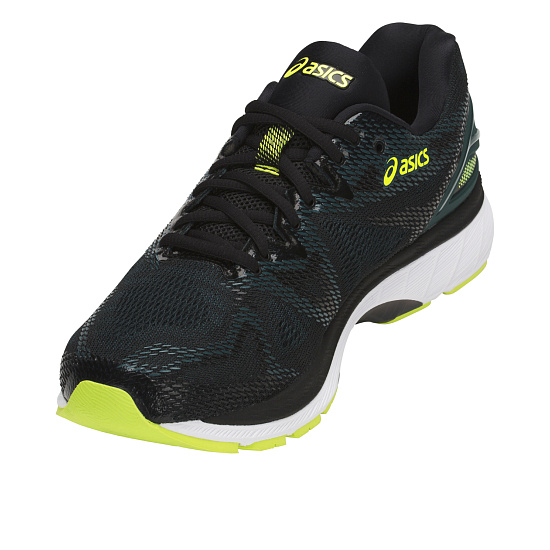 Кроссовки мужские ASICS Gel-Nimbus 20 Black/Neon Lime - Фото 3 большая
