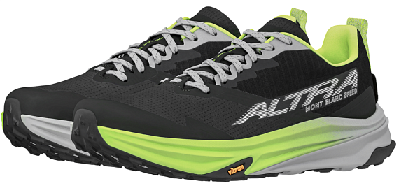 Кроссовки мужские Altra Mont Blanc Speed Black/Lime - Фото 4 большая