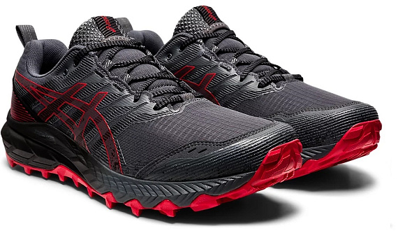 Кроссовки мужские ASICS Gel-Trabuco 9 Carrier Grey/Electric Red - Фото 2 большая