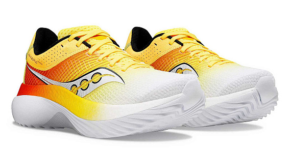 Кроссовки мужские Saucony Kinvara Pro Vizigold/Infrared - Фото 2 большая