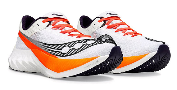 Кроссовки мужские Saucony Endorphin Pro 4 White/Black - Фото 3 большая