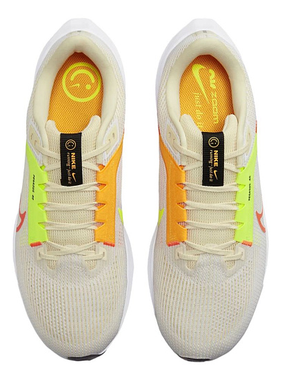 Кроссовки мужские Nike Air Zoom Pegasus 40 White/Multi-Color-Coconut Milk - Фото 3 большая