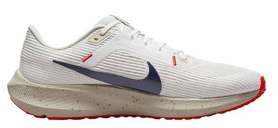 Кроссовки мужские Nike Air Zoom Pegasus 40 Wide White/Obsidian-LT Orewood Brown - Фото 2 большая