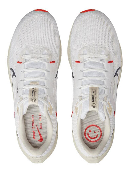 Кроссовки мужские Nike Air Zoom Pegasus 40 Wide White/Obsidian-LT Orewood Brown - Фото 3 большая