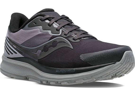 Кроссовки мужские Saucony Ride 14 Run Shield Black - Фото 5 большая